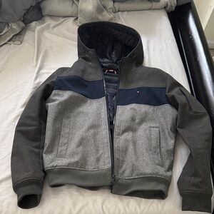 Tommy Hilfiger Gray and Navy Performance Jacket